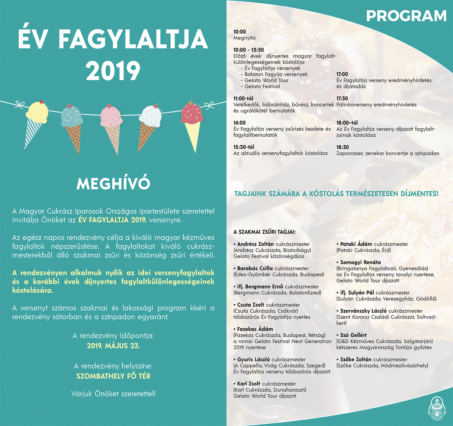 SZAKMAI meghívó Év Fagylaltja 2019 small